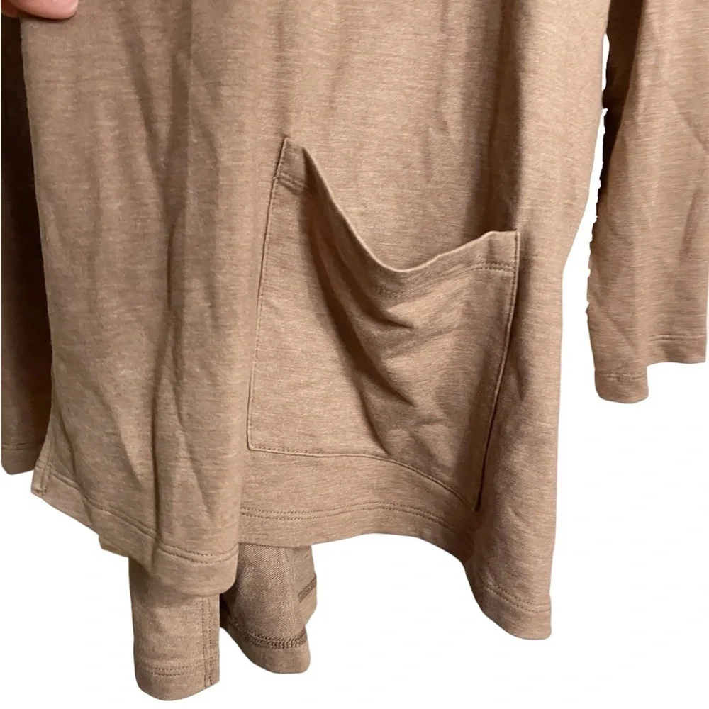 LOGO Lounge Lori Goldstein open Cardigan Chiffon hem detail - Picture 5 of 12